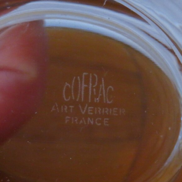 Vintage crystal glass rooster ashtray cigar ashtray brush rest / Cofrac/ art ver - Picture 5 of 7